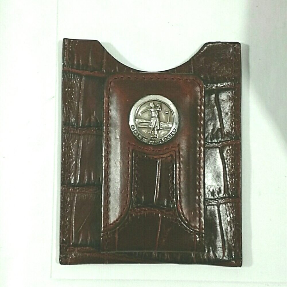 Money Clip Brighton Golf Classic Croc Leather